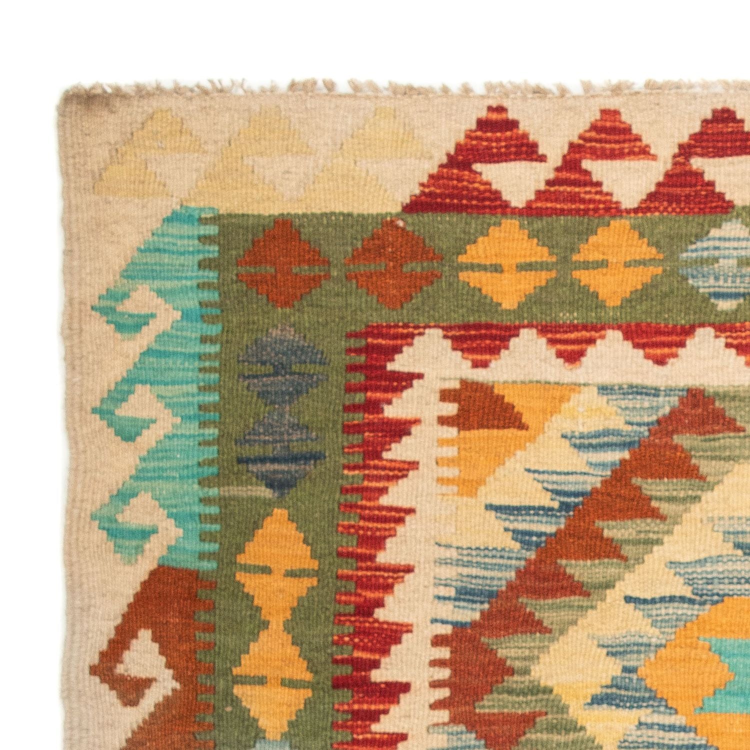 Kelim Carpet - Splash - 124 x 86 cm - flerfarvet