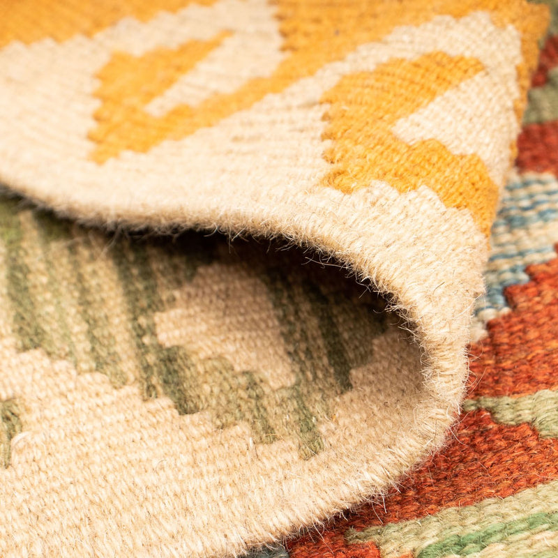 Kelim Carpet - Splash - 124 x 86 cm - flerfarvet