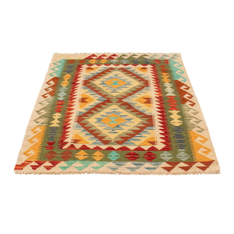 Kelim Carpet - Splash - 124 x 86 cm - flerfarvet