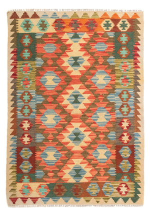 Kelim Carpet - Splash - 125 x 80 cm - flerfarvet