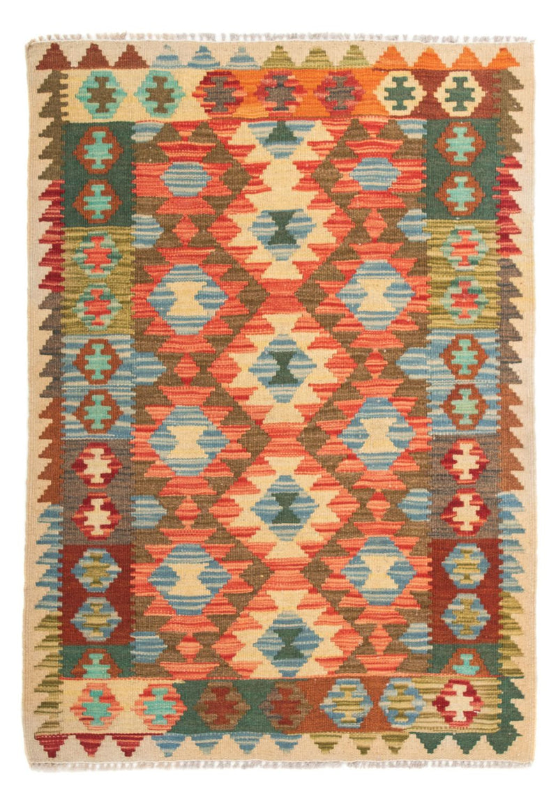 Kelim Carpet - Splash - 125 x 80 cm - flerfarvet