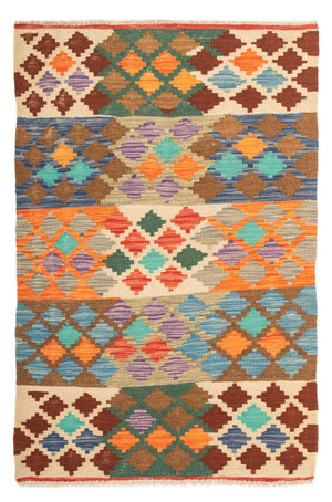 Kelim Carpet - Splash - 125 x 80 cm - flerfarvet