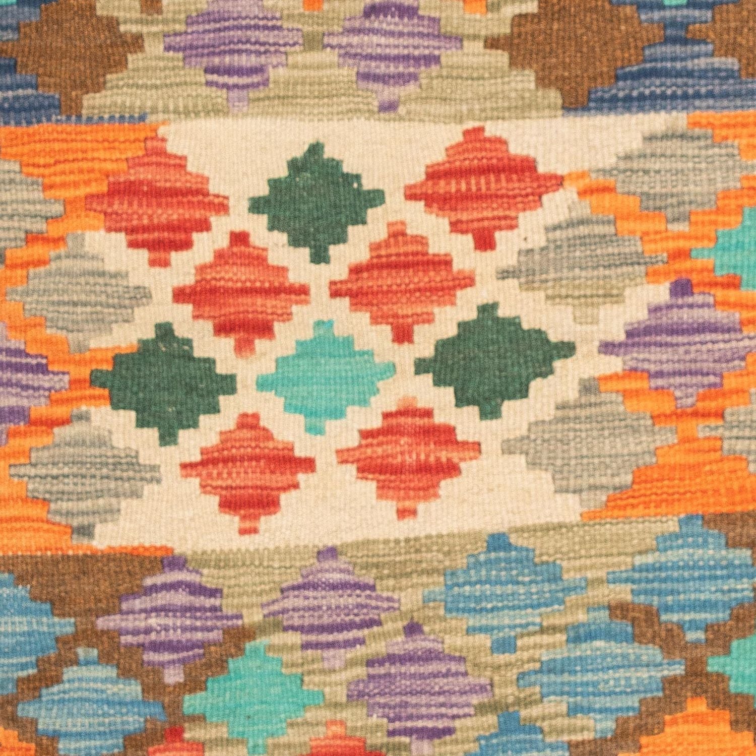 Kelim Carpet - Splash - 125 x 80 cm - flerfarvet
