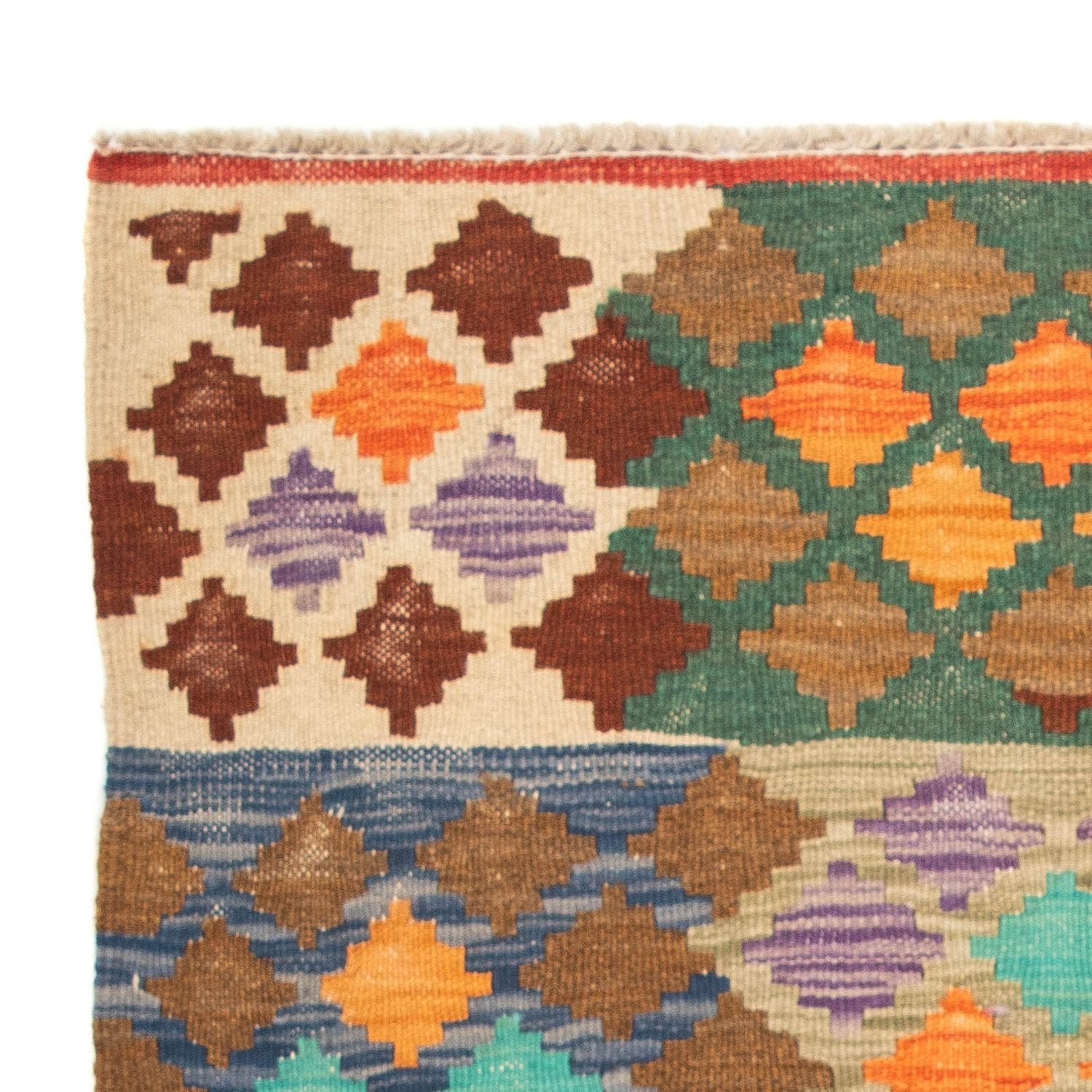Kelim Carpet - Splash - 125 x 80 cm - flerfarvet