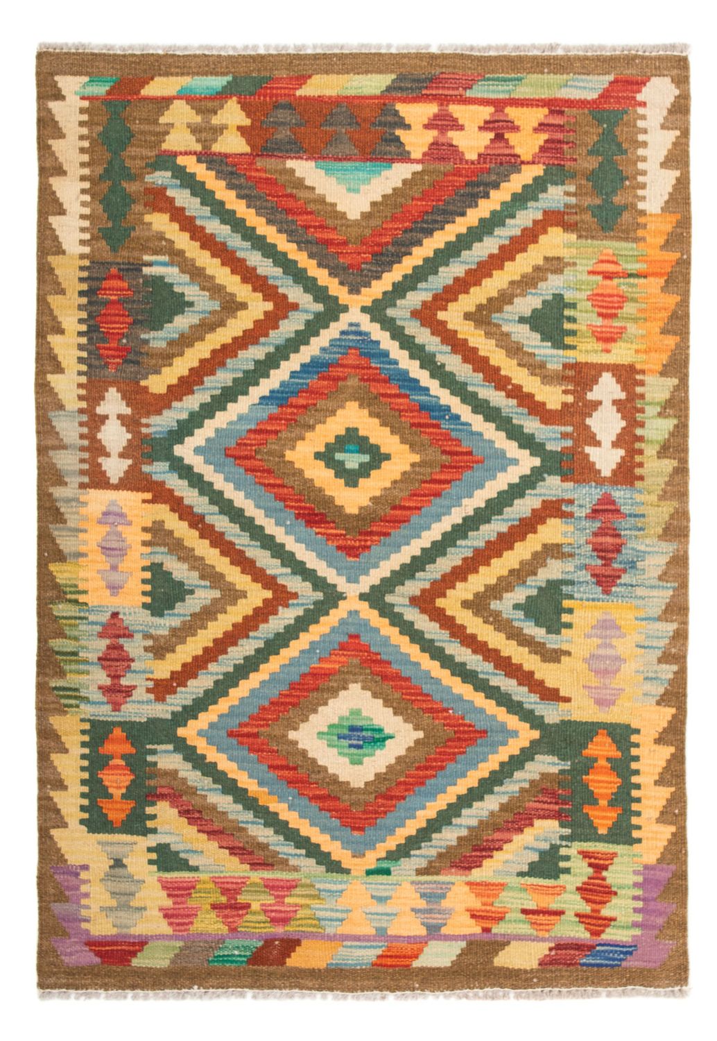 Kelim Carpet - Splash - 125 x 80 cm - flerfarvet