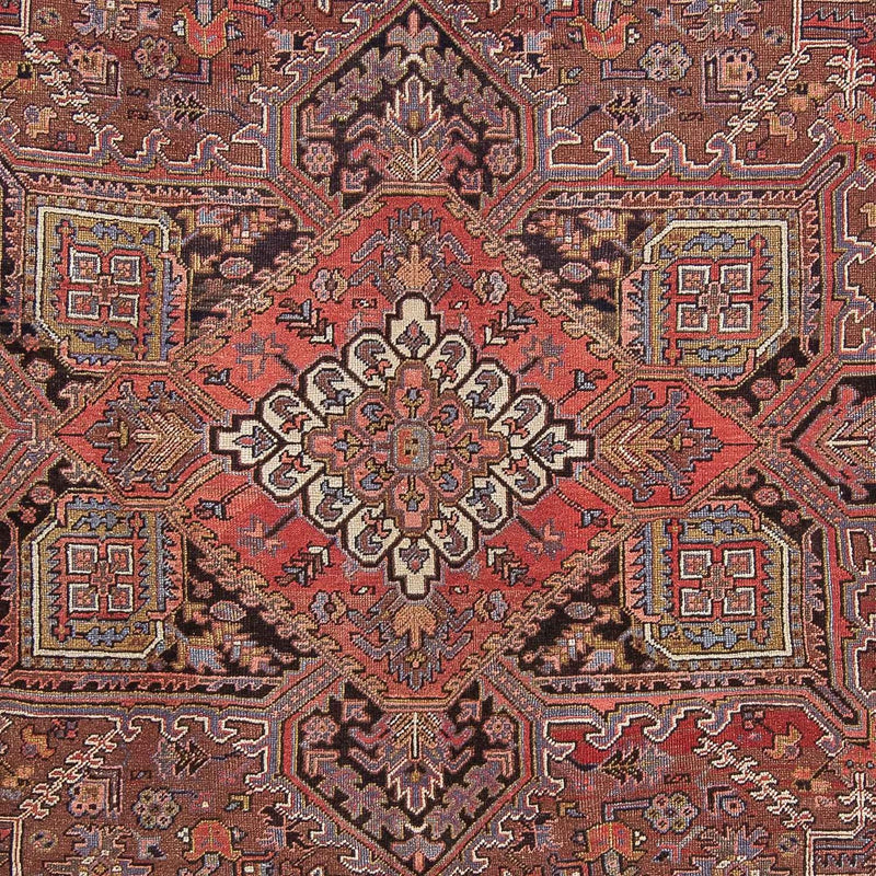 Persisk tæppe - Nomadisk - 350 x 280 cm - lysrød