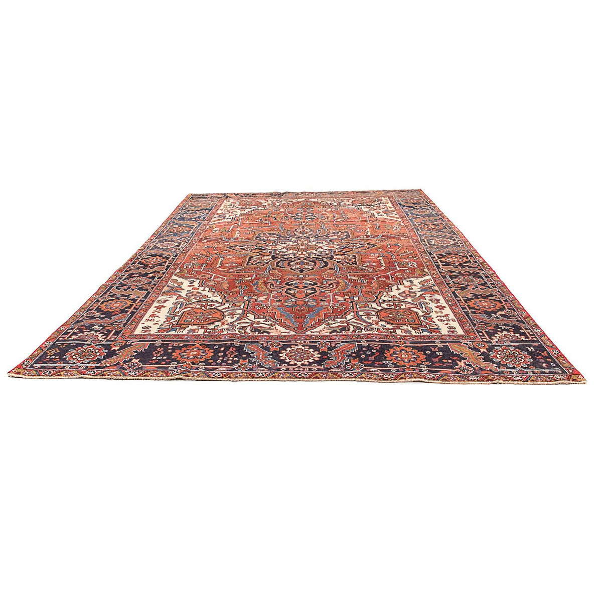 Persisk tæppe - Nomadisk - 362 x 258 cm - lysrød