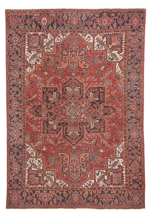 Persisk tæppe - Nomadisk - 335 x 254 cm - lysrød