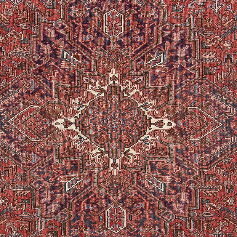Persisk tæppe - Nomadisk - 330 x 253 cm - lysrød