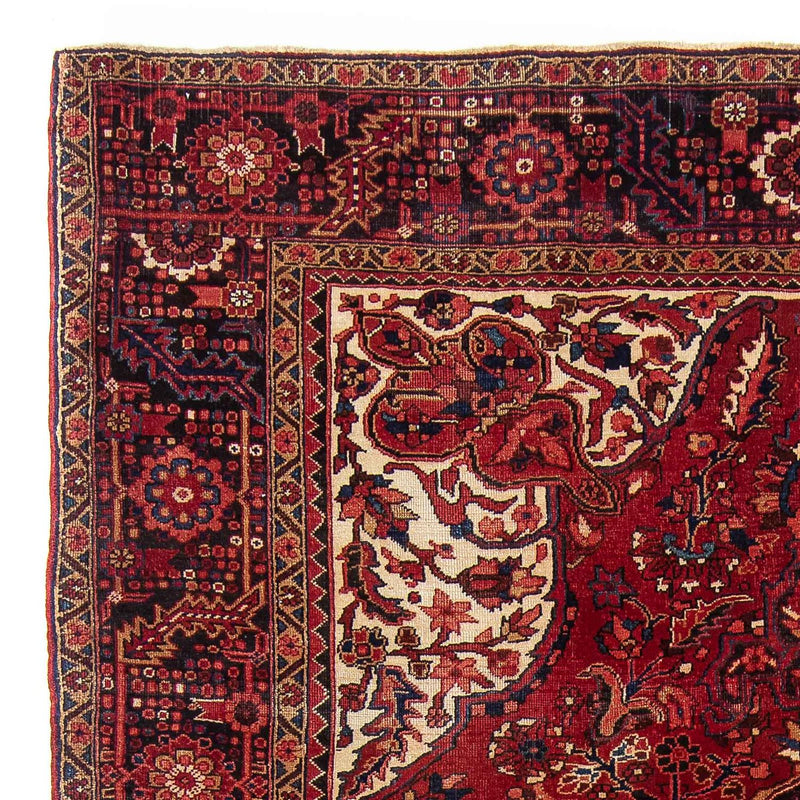 Persisk tæppe - Nomadisk - 347 x 244 cm - mørkerød
