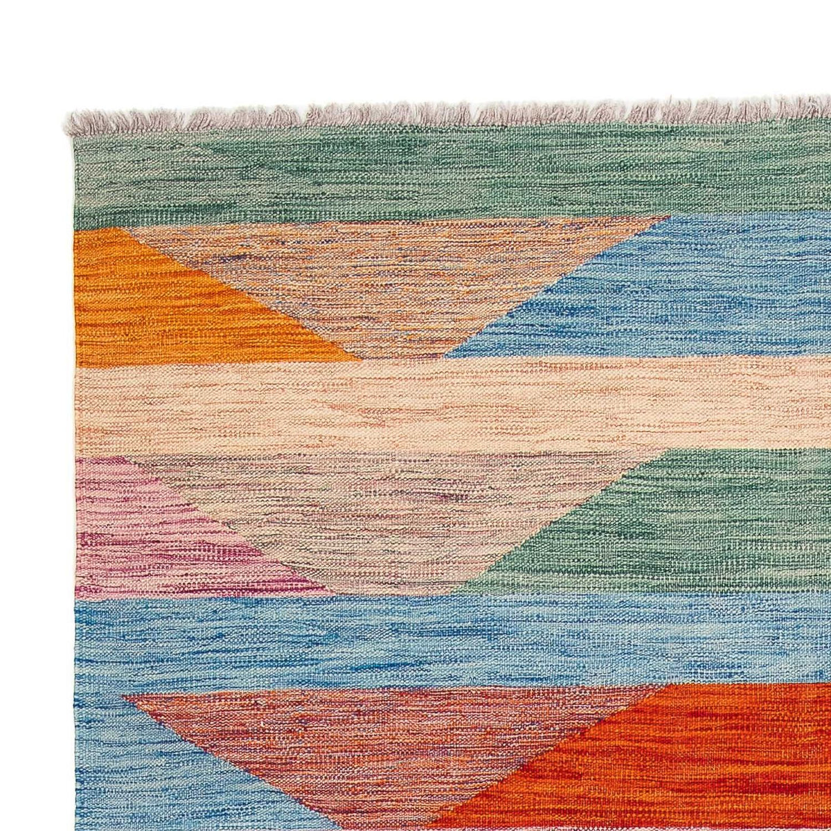 Kelim Carpet - Splash - 244 x 159 cm - flerfarvet
