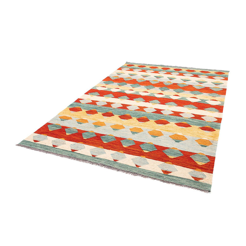 Kelim Carpet - Splash - 244 x 170 cm - flerfarvet