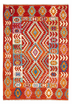 Kelim Carpet - Splash - 236 x 170 cm - flerfarvet