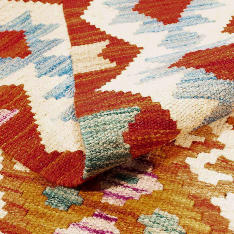 Kelim Carpet - Splash - 236 x 172 cm - flerfarvet