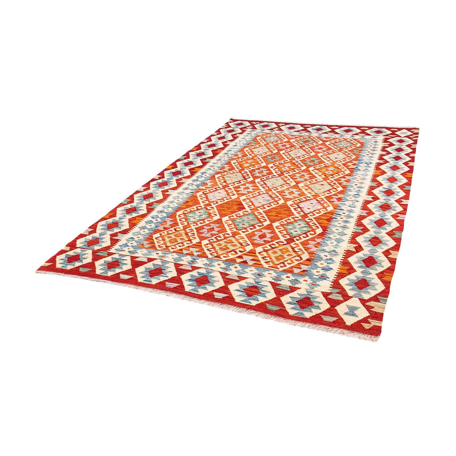 Kelim Carpet - Splash - 236 x 172 cm - flerfarvet