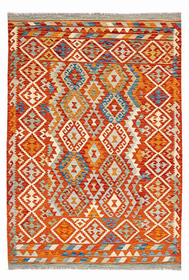 Kelim Carpet - Splash - 250 x 180 cm - flerfarvet