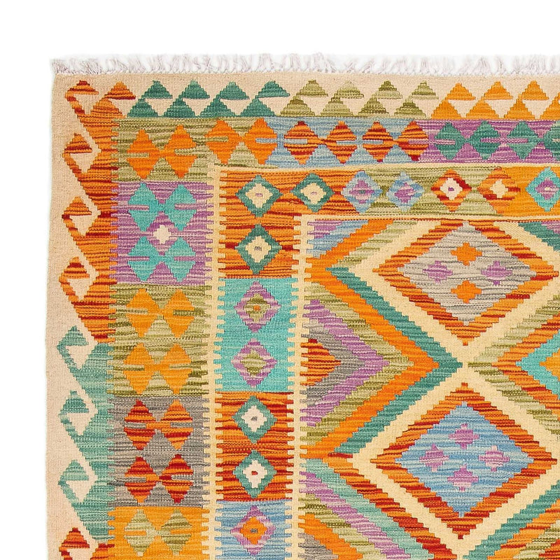 Kelim Carpet - Splash - 246 x 185 cm - flerfarvet
