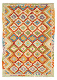 Kelim Carpet - Splash - 241 x 171 cm - flerfarvet