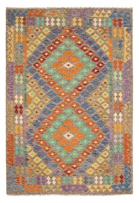 Kelim Carpet - Splash - 234 x 169 cm - flerfarvet