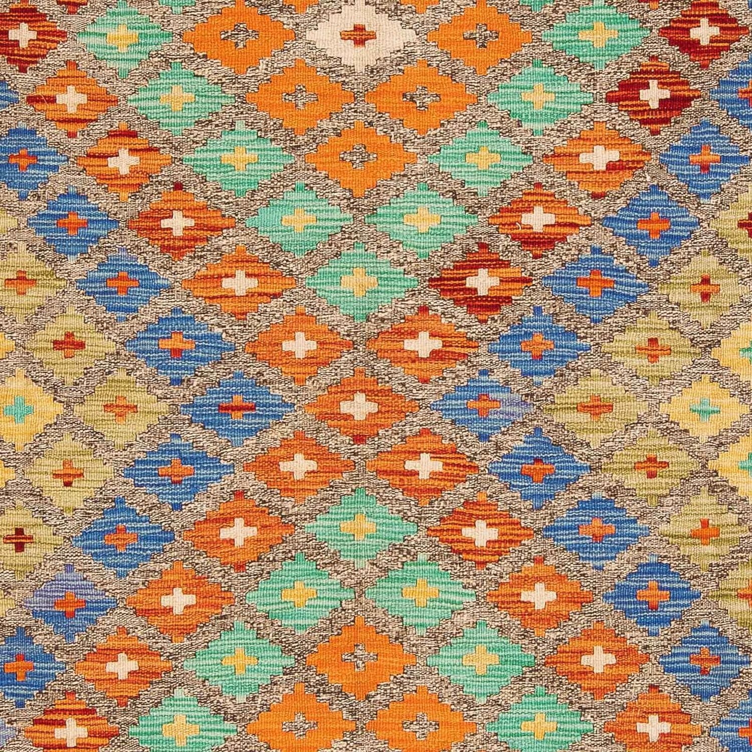 Kelim Carpet - Splash - 234 x 169 cm - flerfarvet