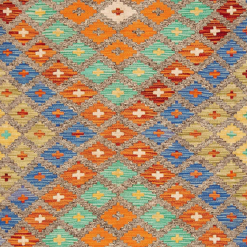 Kelim Carpet - Splash - 234 x 169 cm - flerfarvet