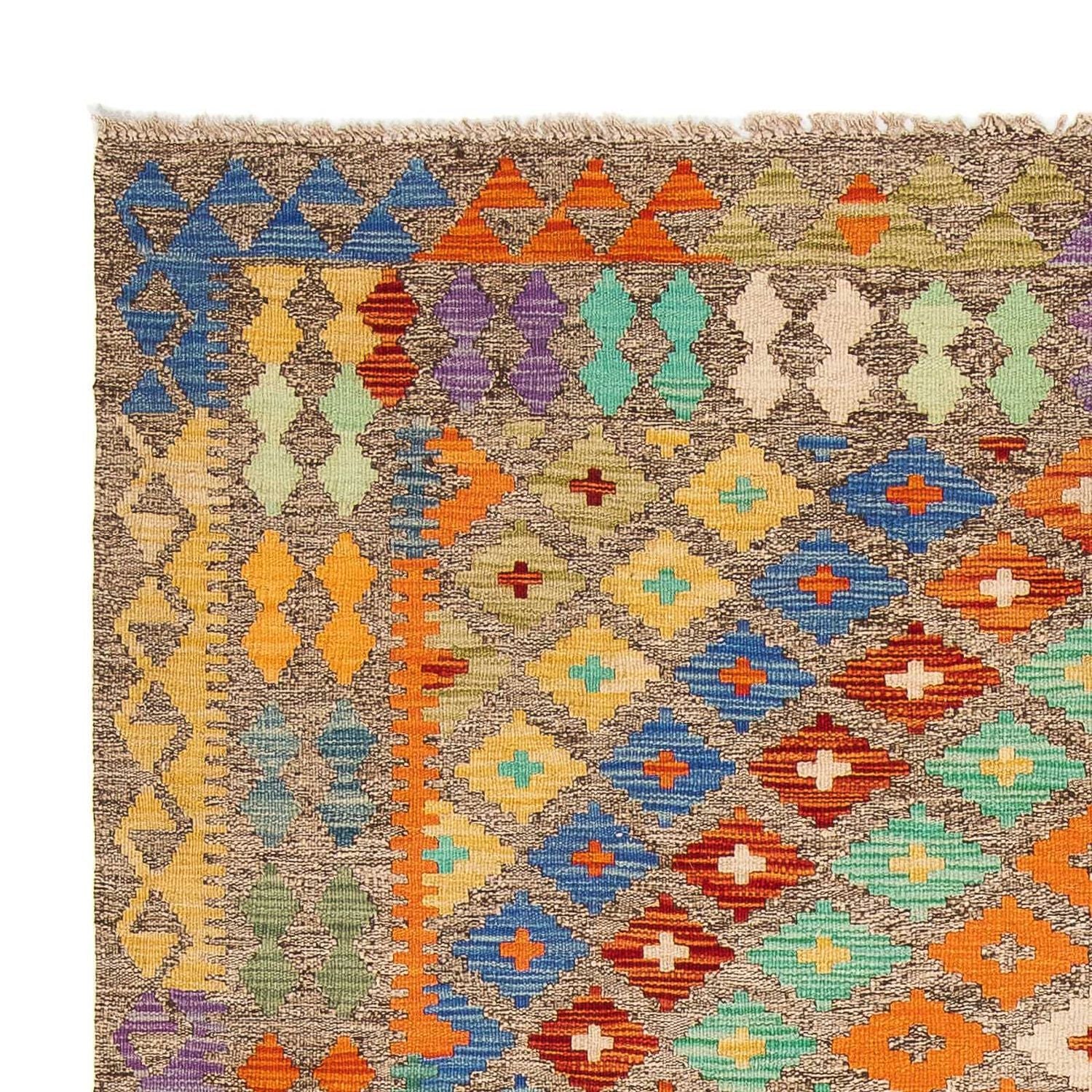 Kelim Carpet - Splash - 234 x 169 cm - flerfarvet