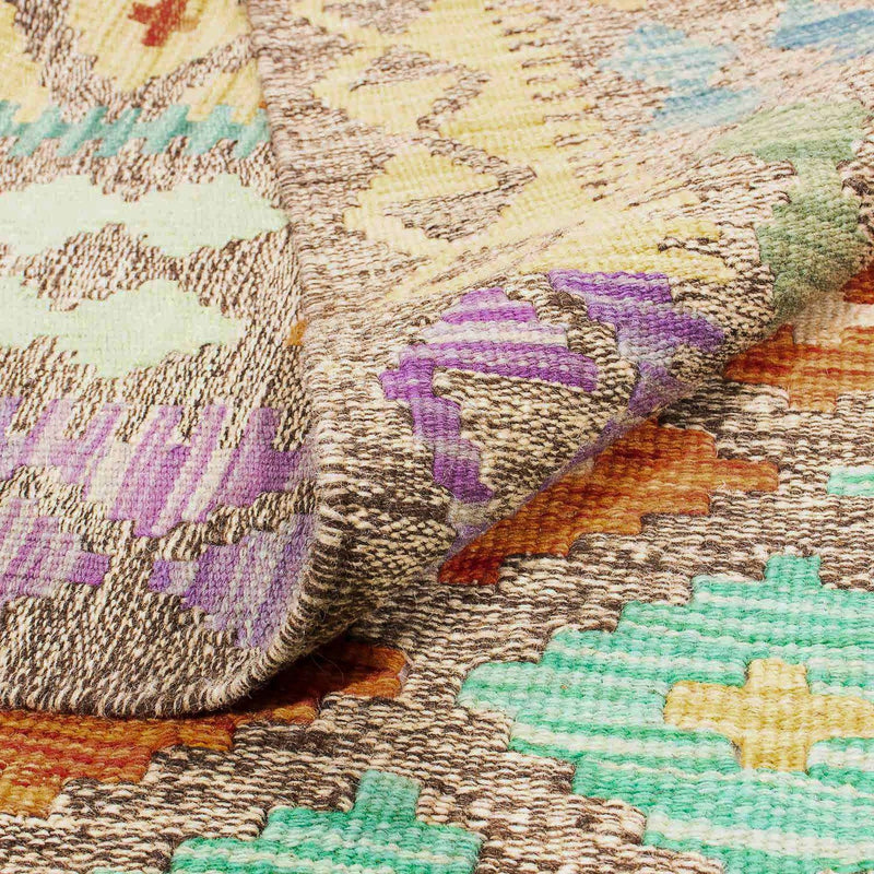 Kelim Carpet - Splash - 234 x 169 cm - flerfarvet