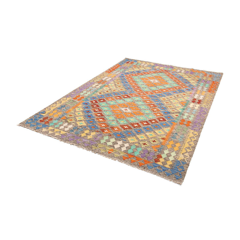 Kelim Carpet - Splash - 234 x 169 cm - flerfarvet