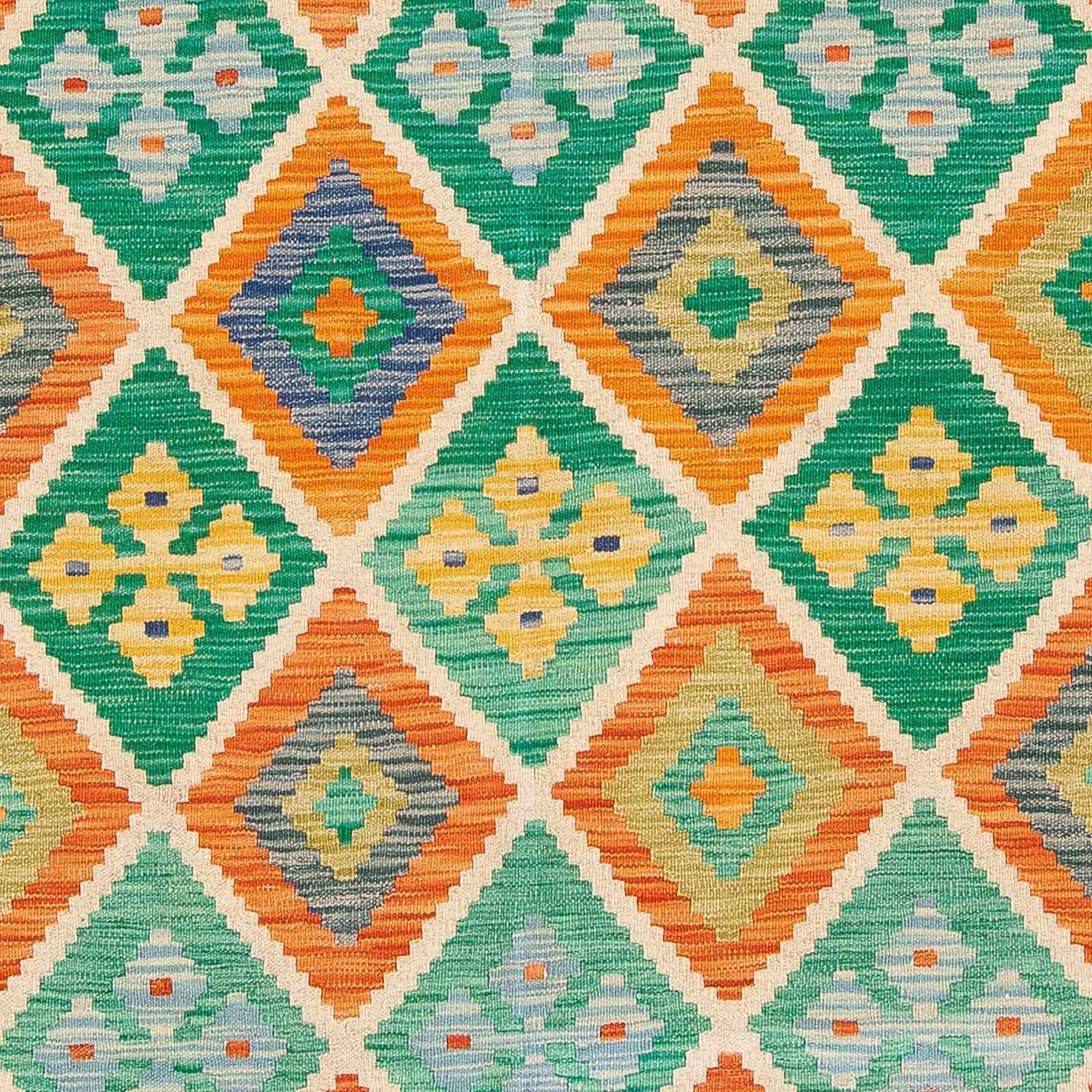 Kelim Carpet - Splash - 245 x 185 cm - flerfarvet