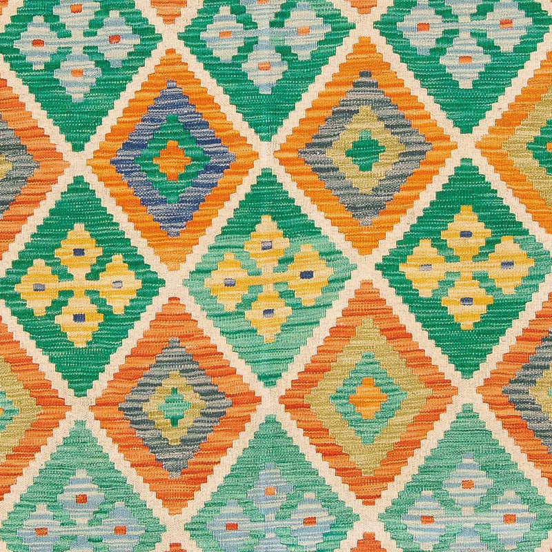 Kelim Carpet - Splash - 245 x 185 cm - flerfarvet
