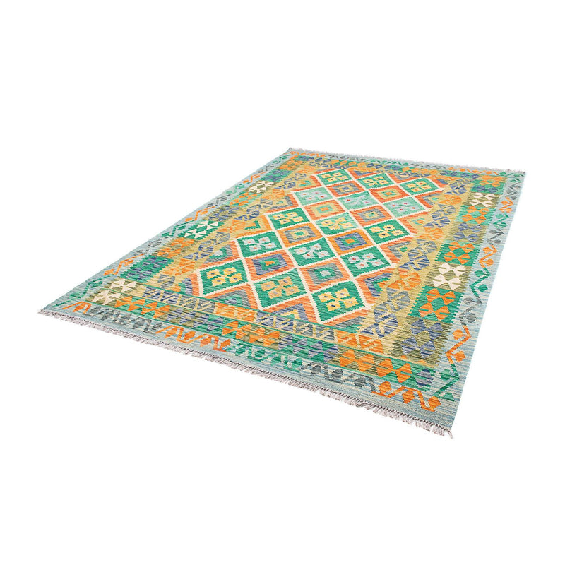Kelim Carpet - Splash - 245 x 185 cm - flerfarvet