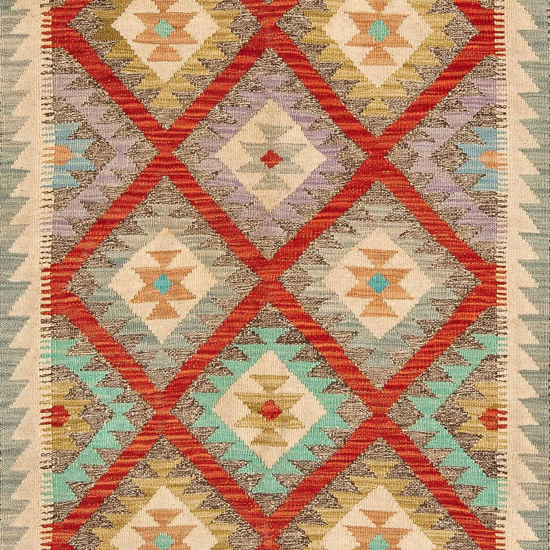 Kelim Carpet - Splash - 239 x 174 cm - flerfarvet