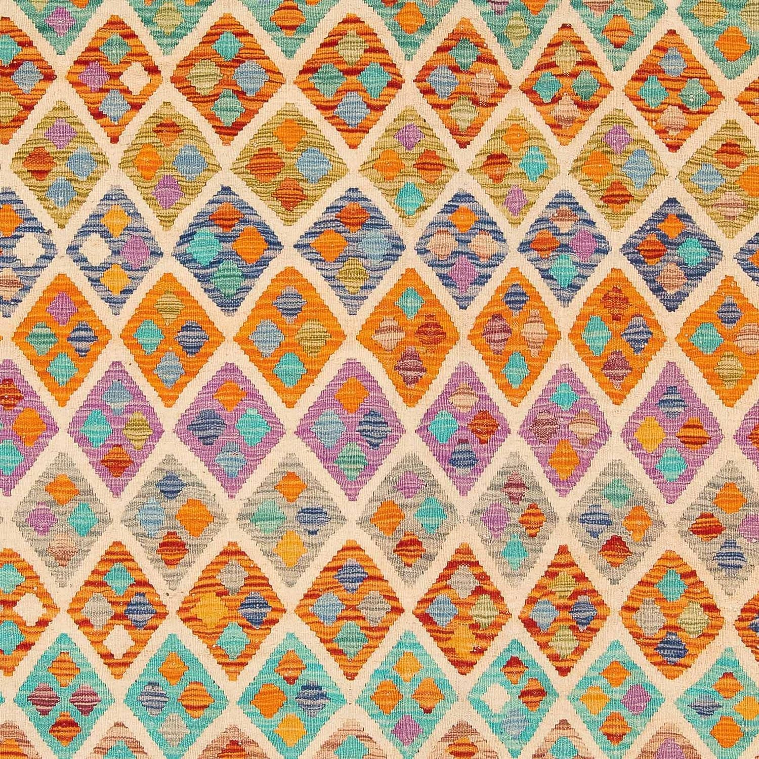 Kelim Carpet - Splash - 250 x 180 cm - flerfarvet
