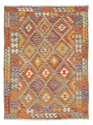 Kelim Carpet - Splash - 203 x 152 cm - flerfarvet