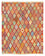 Kelim Carpet - Splash - 188 x 169 cm - flerfarvet