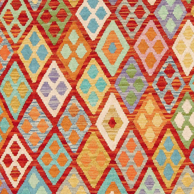 Kelim Carpet - Splash - 188 x 169 cm - flerfarvet