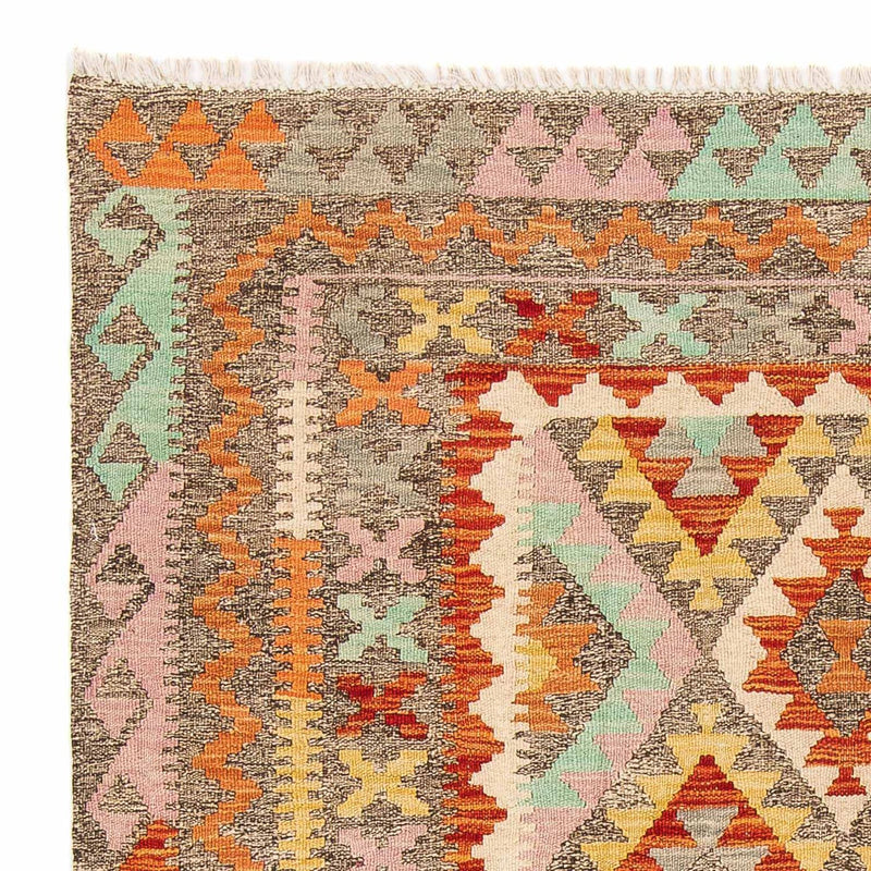 Kelim Carpet - Splash - 188 x 153 cm - flerfarvet