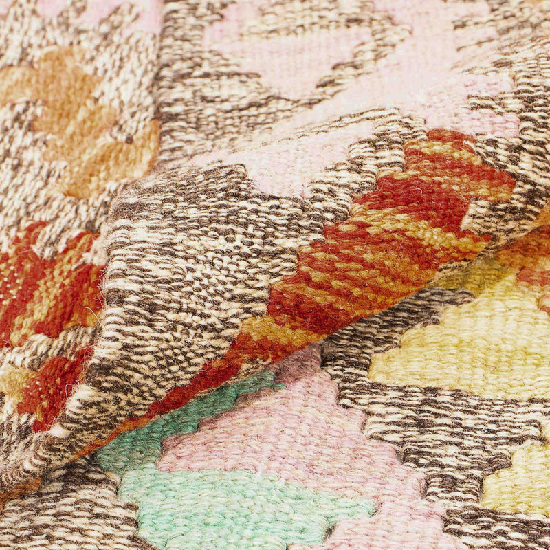 Kelim Carpet - Splash - 188 x 153 cm - flerfarvet