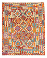 Kelim Carpet - Splash - 195 x 155 cm - flerfarvet