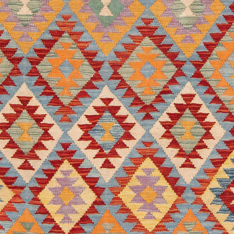 Kelim Carpet - Splash - 194 x 152 cm - flerfarvet