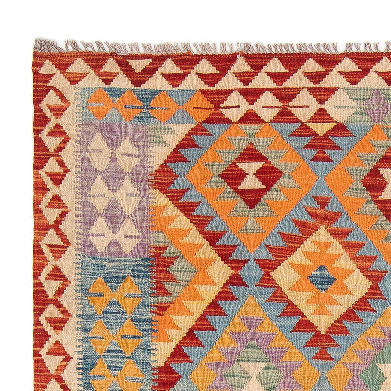 Kelim Carpet - Splash - 194 x 152 cm - flerfarvet