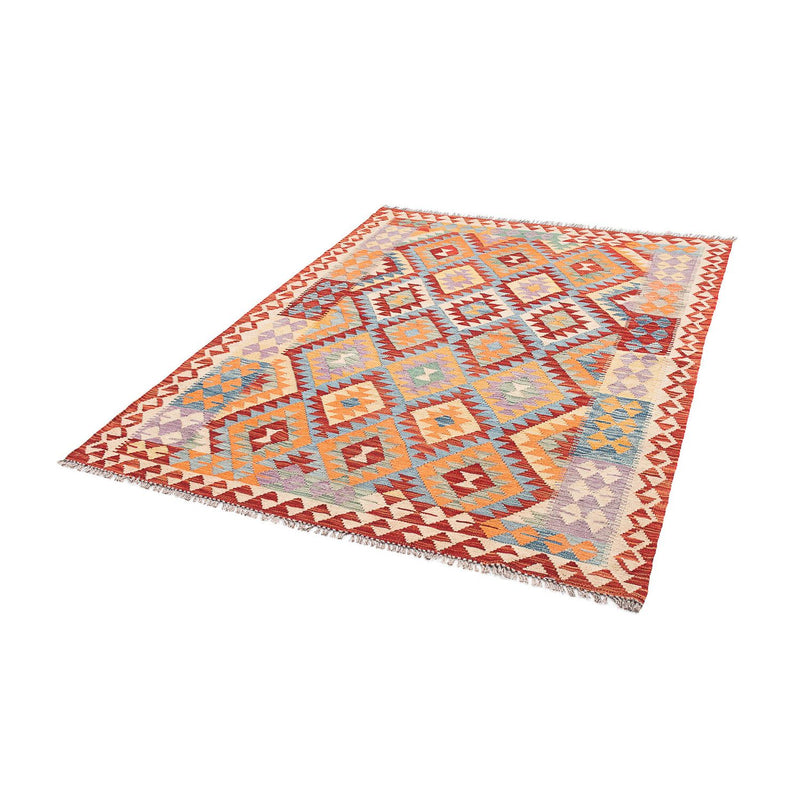 Kelim Carpet - Splash - 194 x 152 cm - flerfarvet