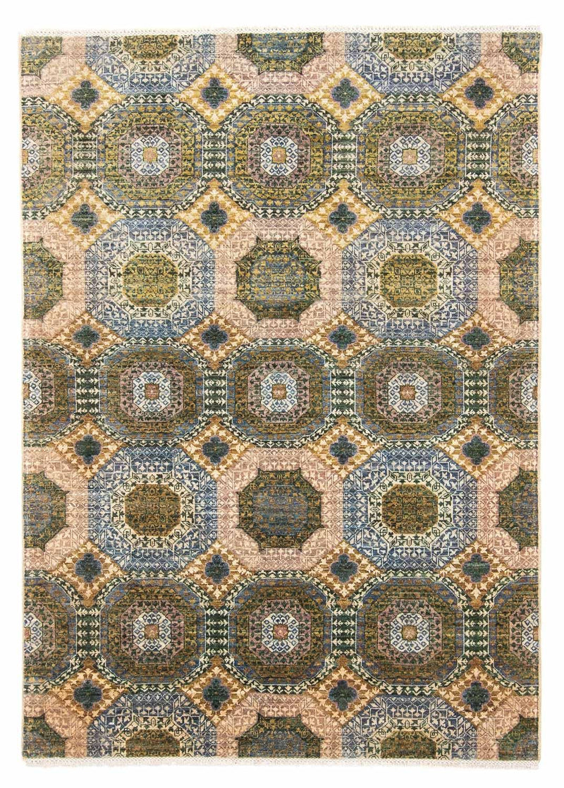 Designer tæppe - 239 x 175 cm - flerfarvet