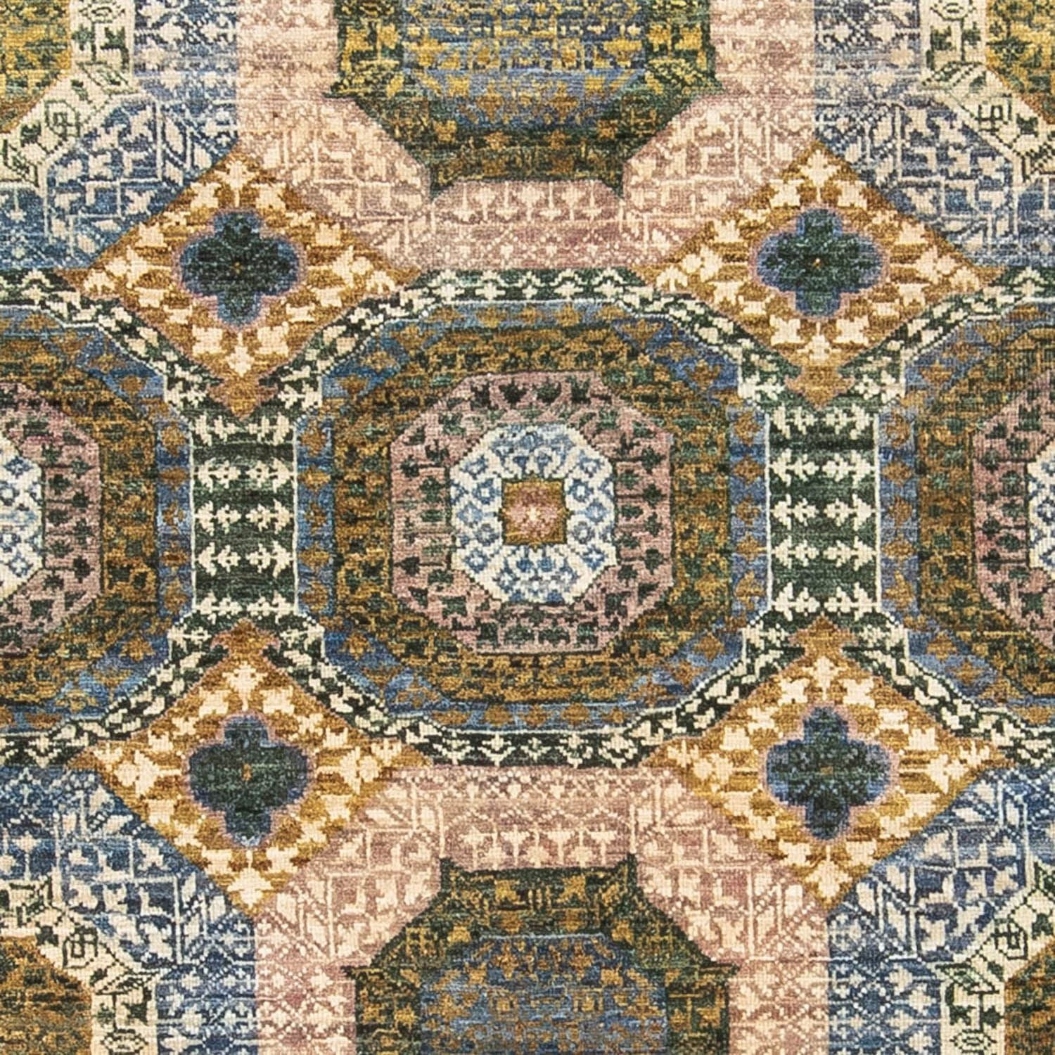 Designer tæppe - 239 x 175 cm - flerfarvet