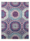 Designer tæppe - 210 x 156 cm - flerfarvet