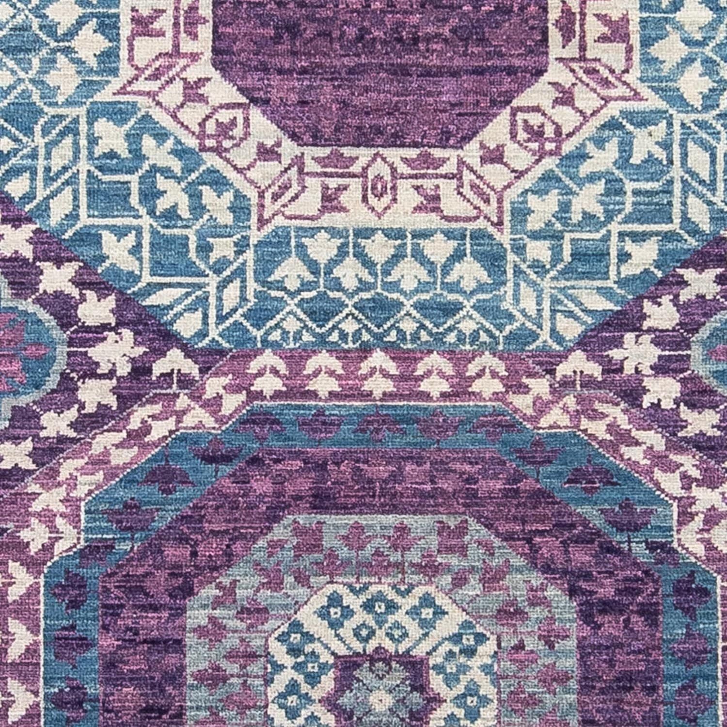 Designer tæppe - 210 x 156 cm - flerfarvet