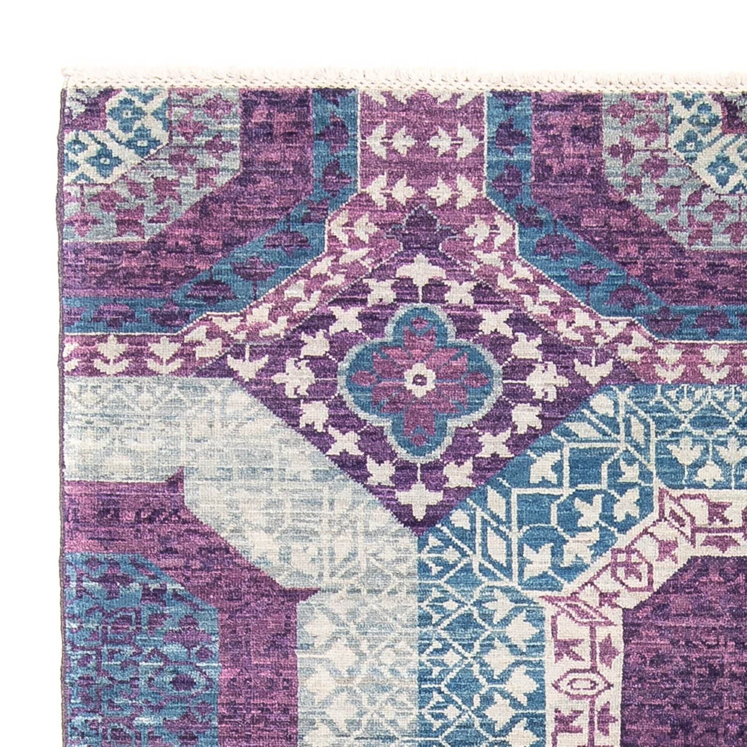 Designer tæppe - 210 x 156 cm - flerfarvet