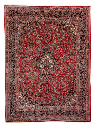 Persisk tæppe - Keshan - 445 x 330 cm - rød