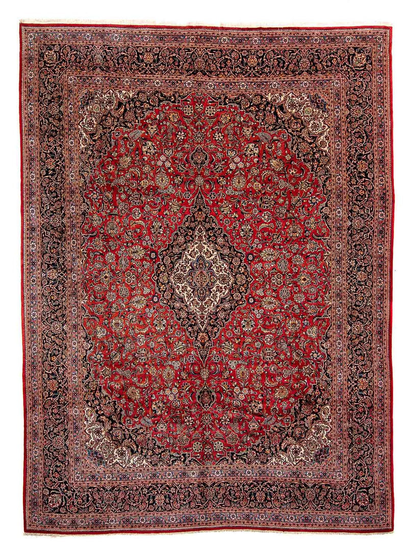 Persisk tæppe - Keshan - 445 x 330 cm - rød