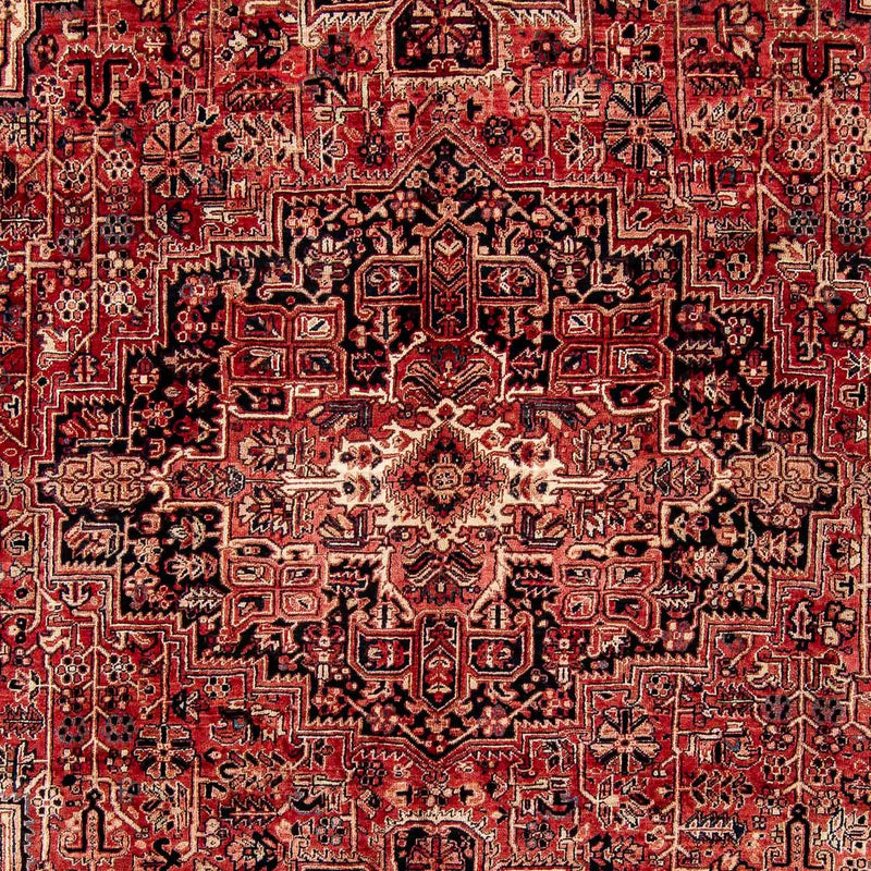 Persisk tæppe - Nomadisk - 388 x 298 cm - mørkerød